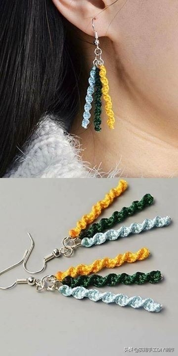 「针织作品」可爱精致的毛线团小饰品